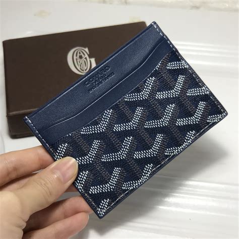 goyard card holder khaki.